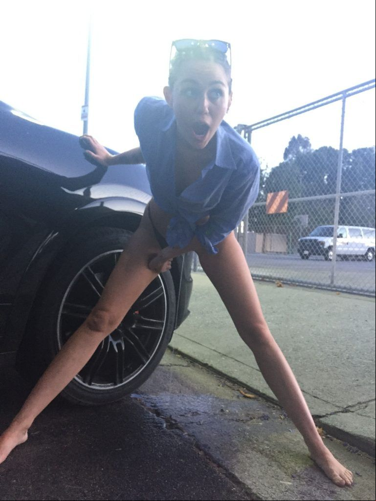 miley cyrus pissing in parking lot leaked miley cyrus